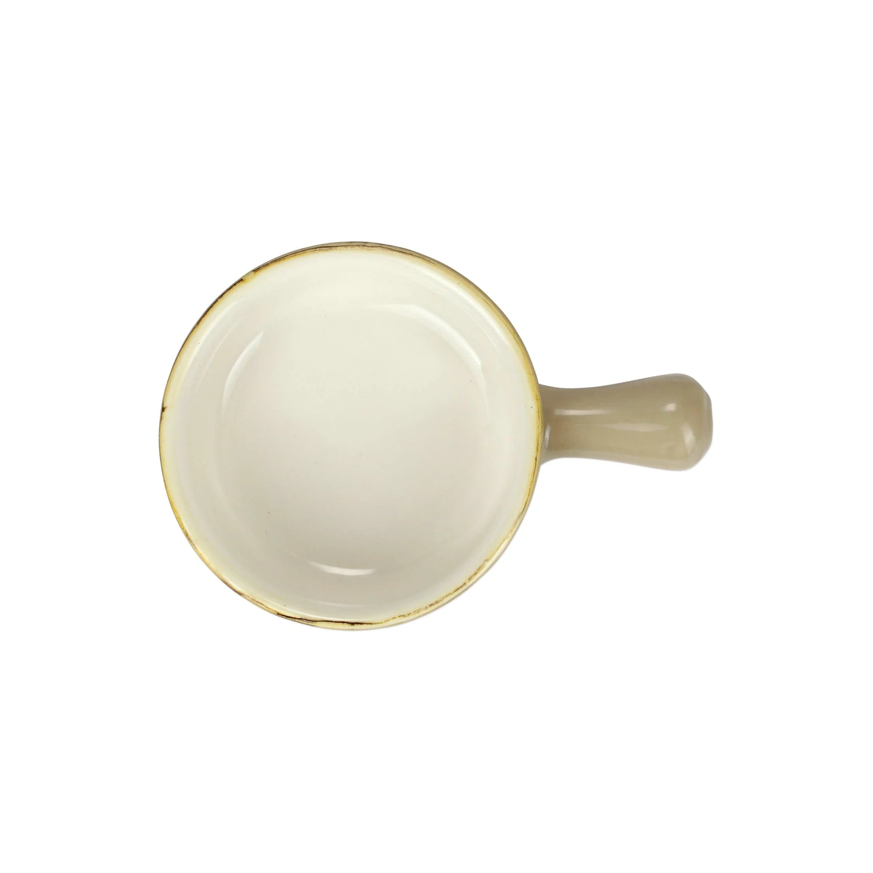 Italian Bakers Cappuccino Small Round Baker With Large Handle