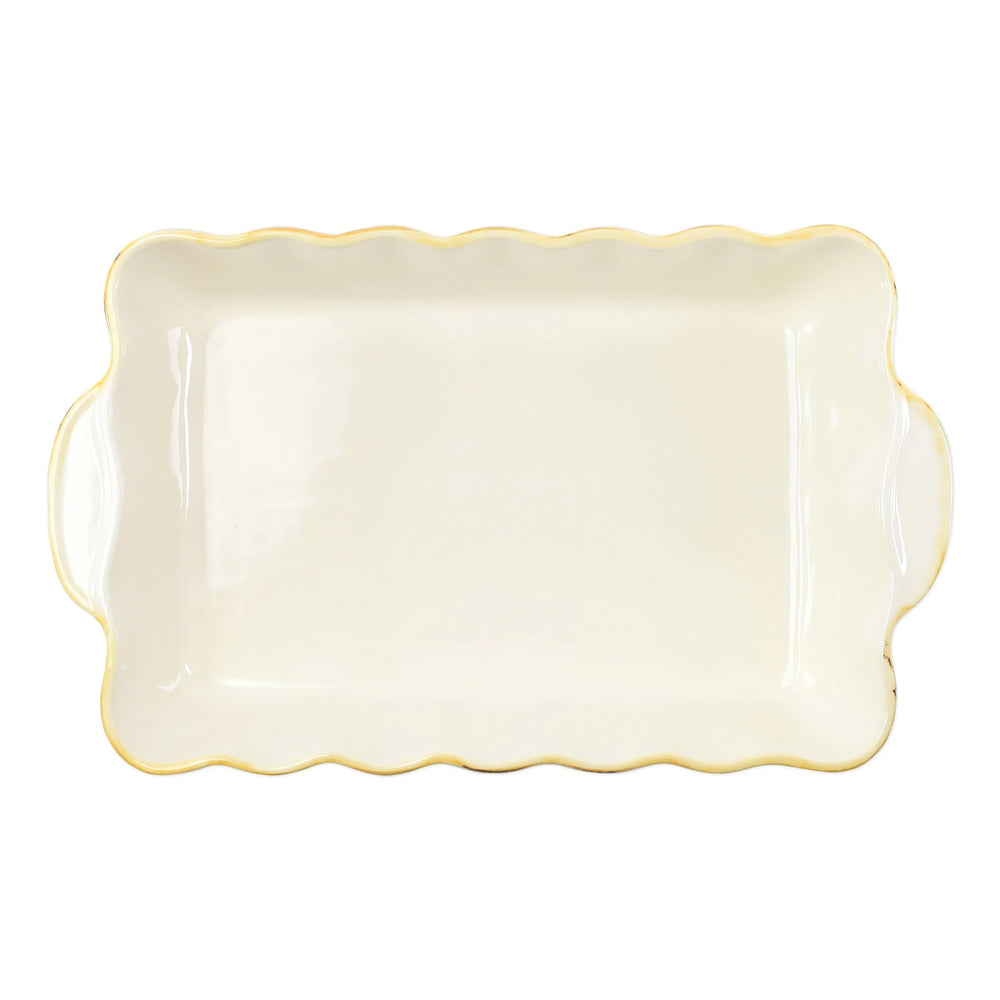 Italian Bakers Green Medium Rectangular Baker