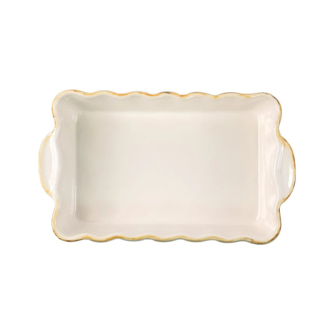 Italian Bakers Green Small Rectangular Baker