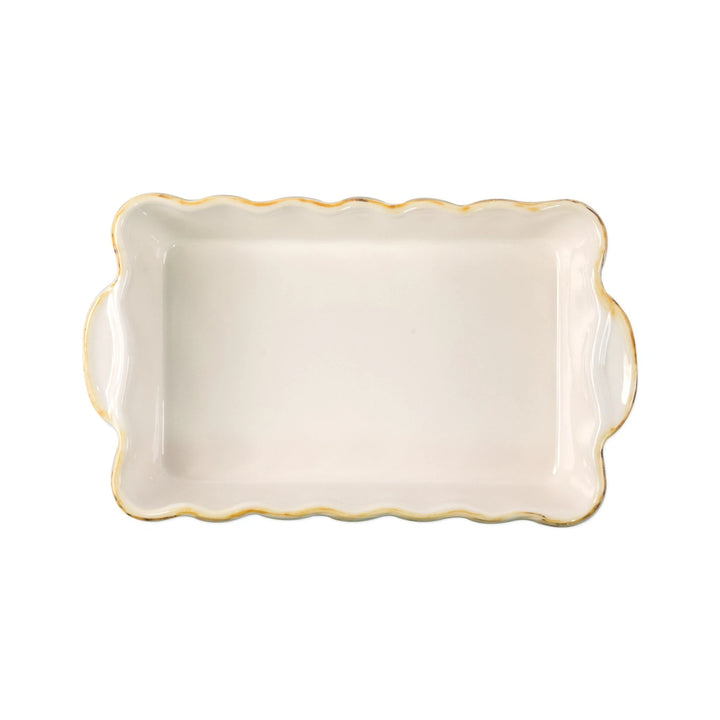 Italian Bakers Green Small Rectangular Baker