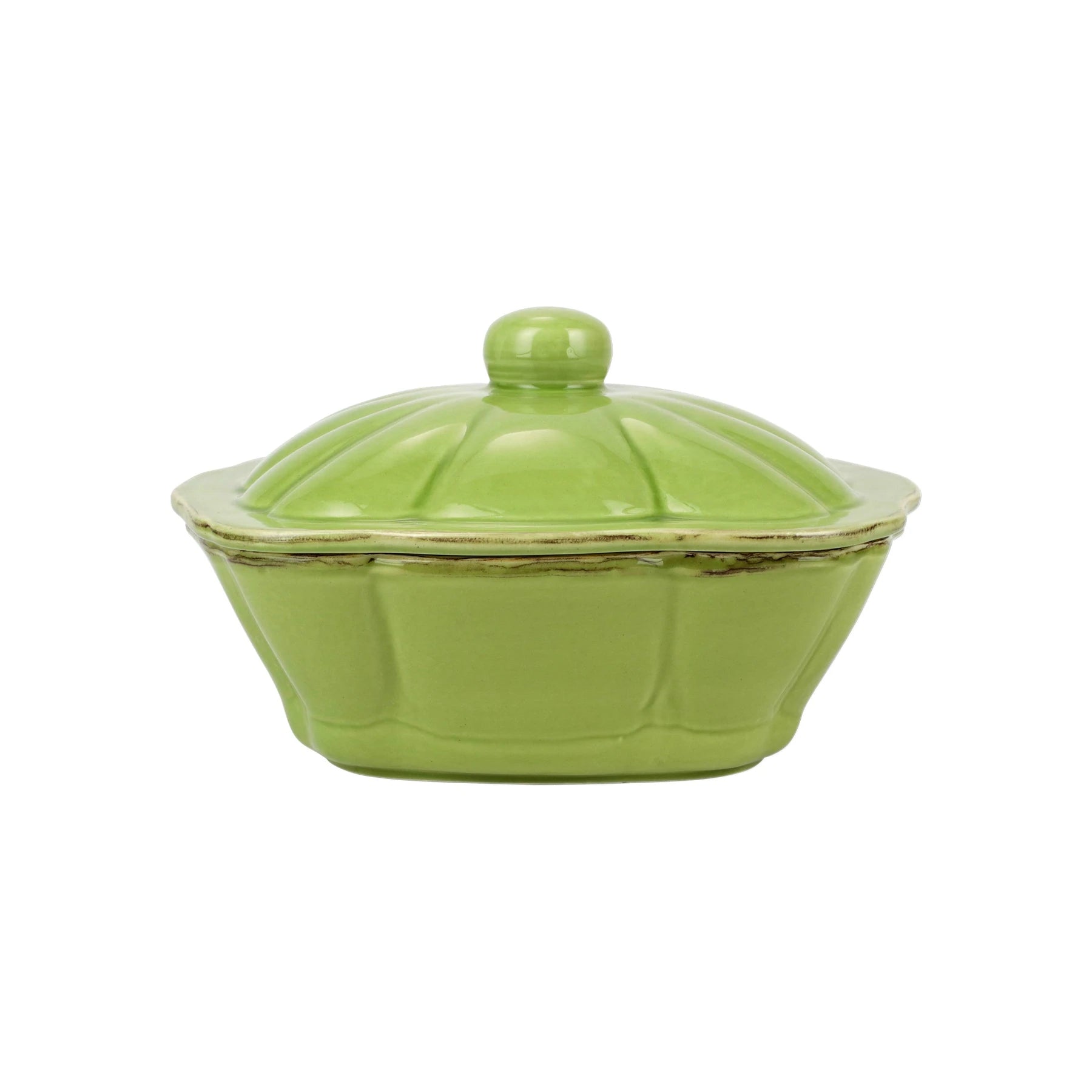 Italian Bakers Green Square Covered Casserole Dish
