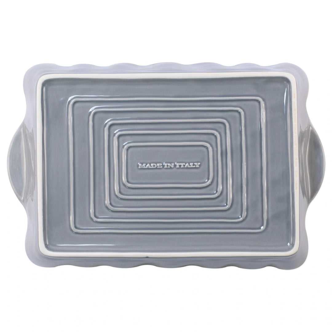 Italian Bakers Grey Large Rectangular Baker
