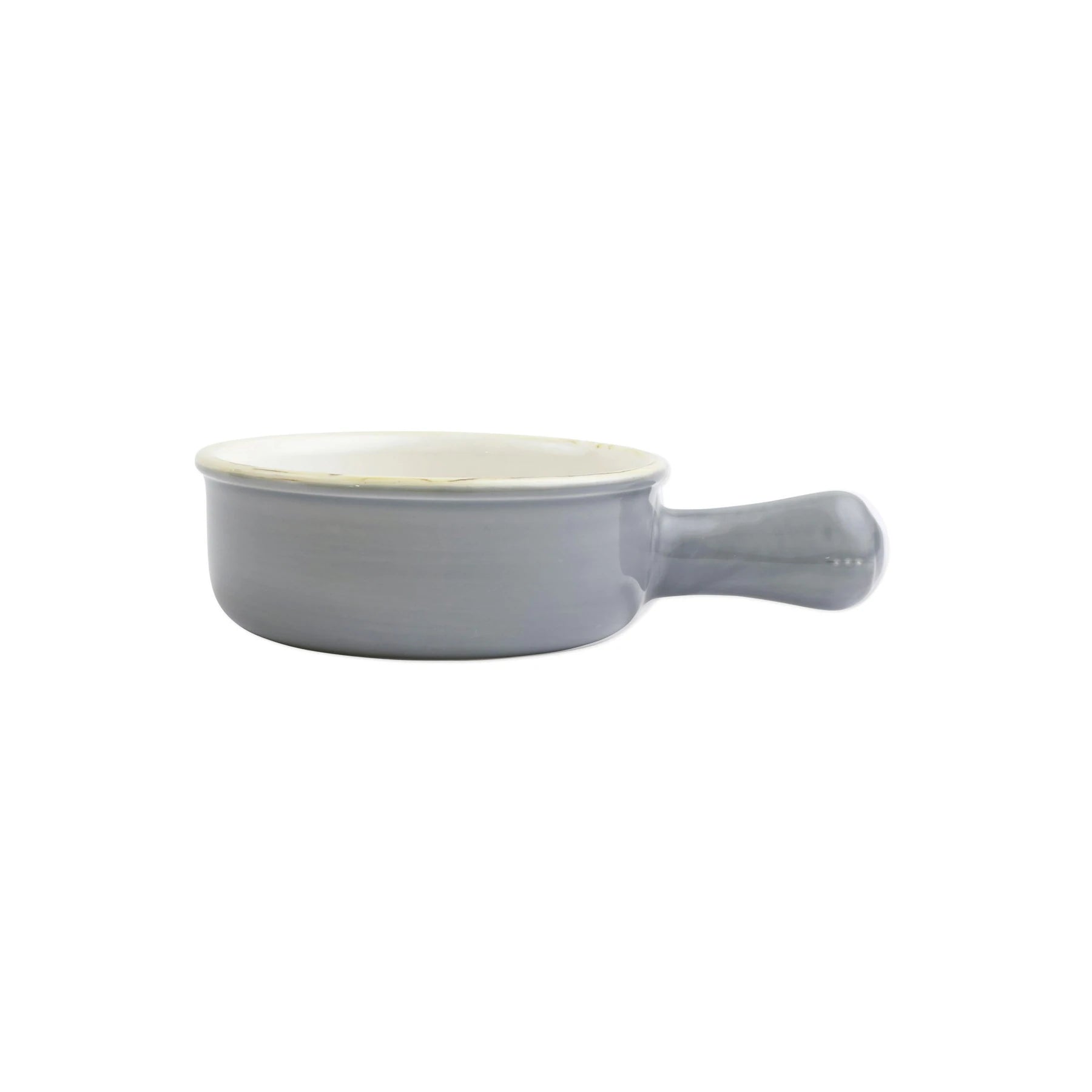 Italian Bakers Grey Small Round Baker With Large Handle
