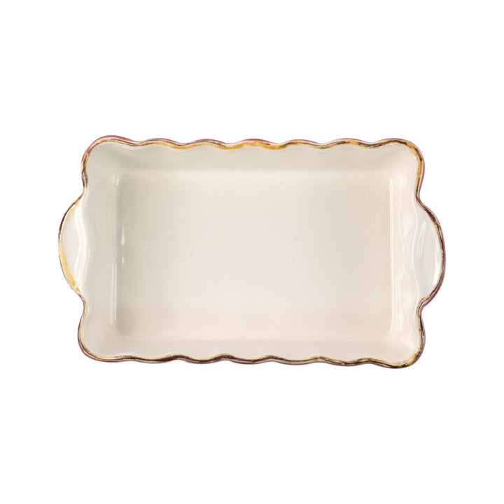 Italian Bakers Red Small Rectangular Baker