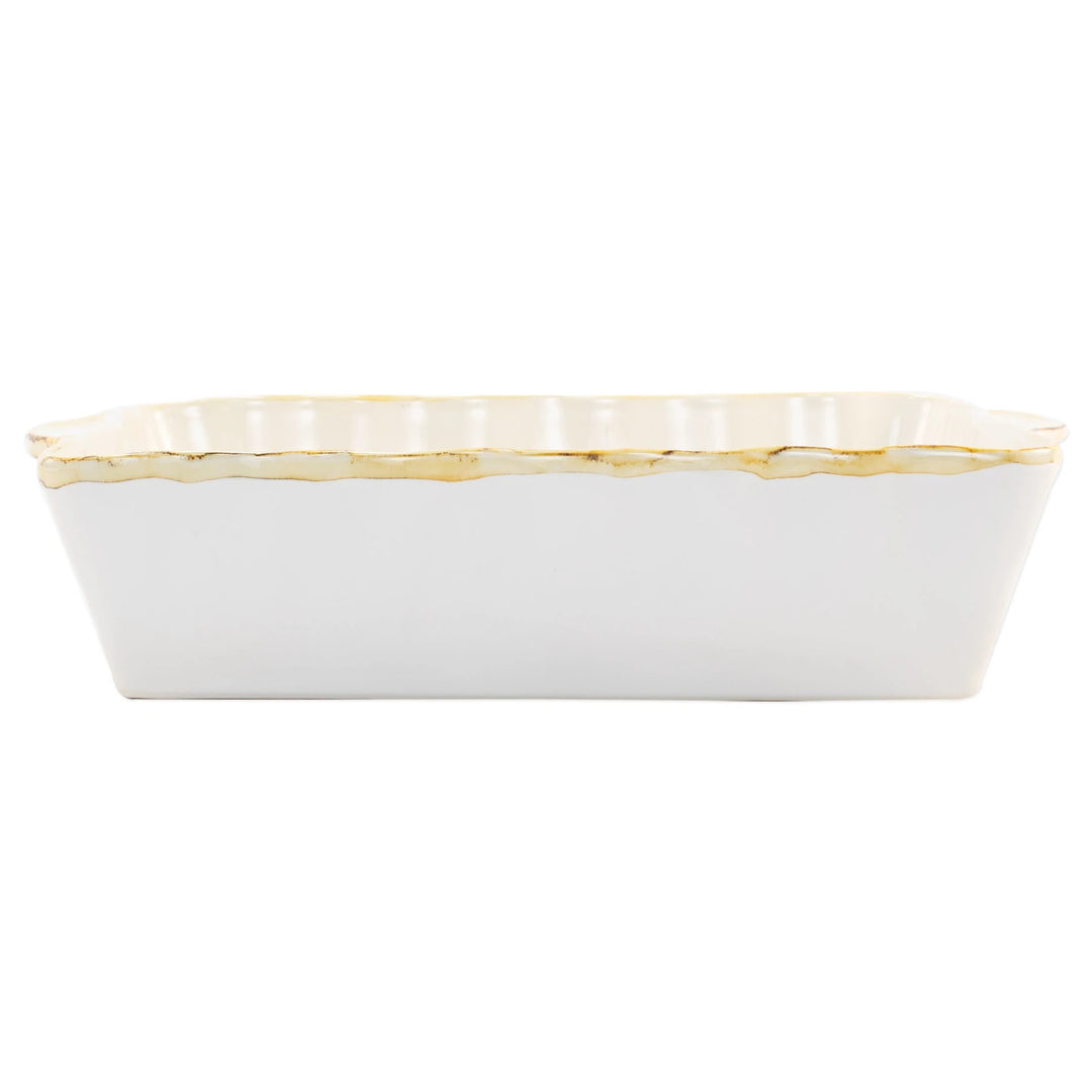 Italian Bakers White Large Rectangular Baker