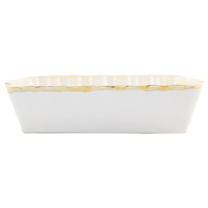 Italian Bakers White Large Rectangular Baker