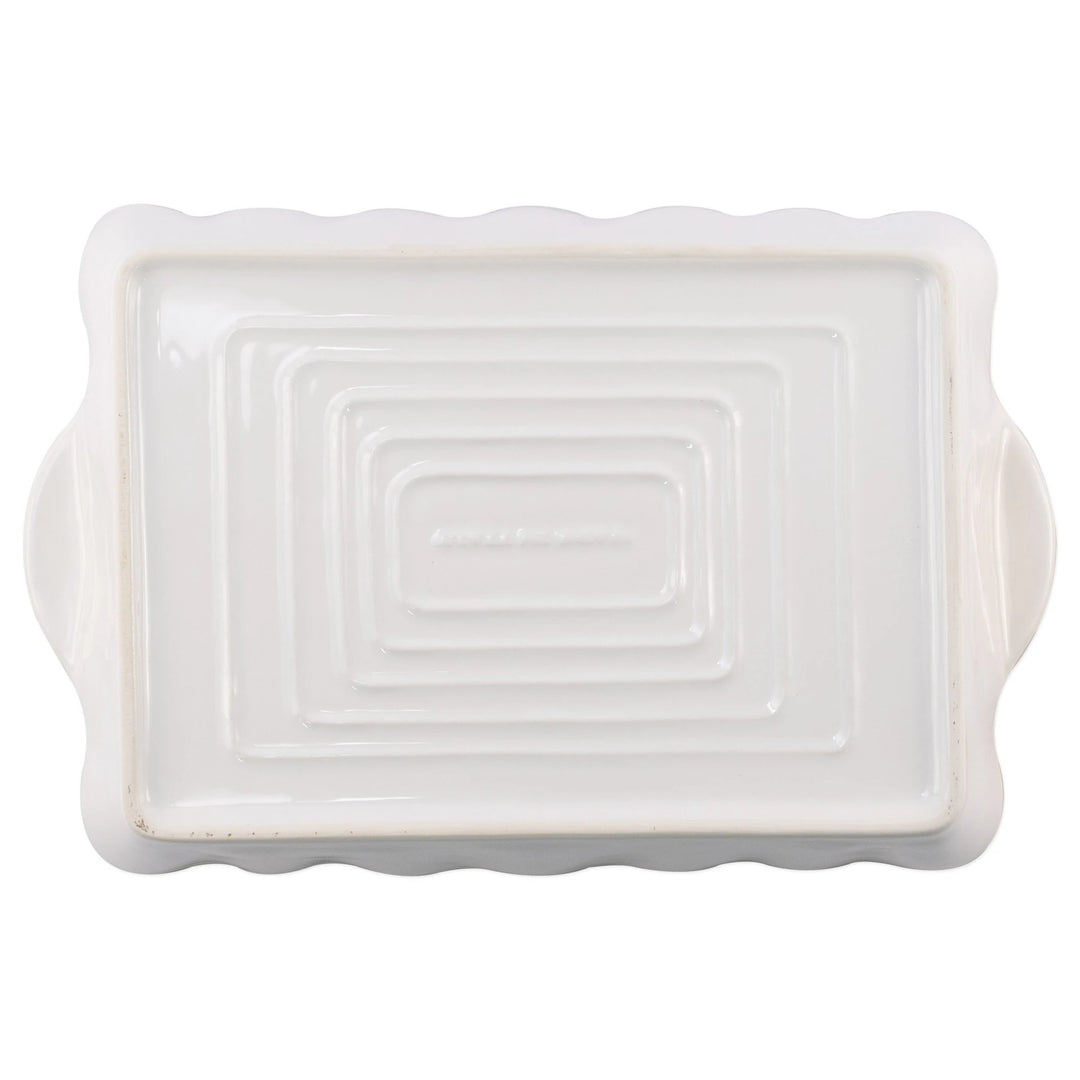 Italian Bakers White Large Rectangular Baker