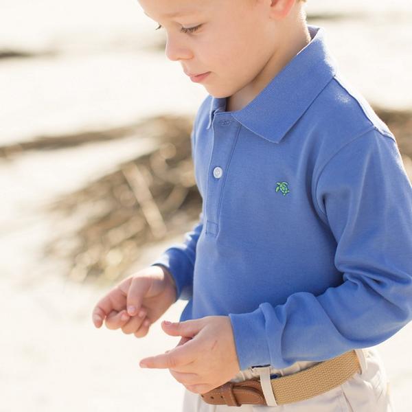 Harry Long Sleeve Polo - Chambray