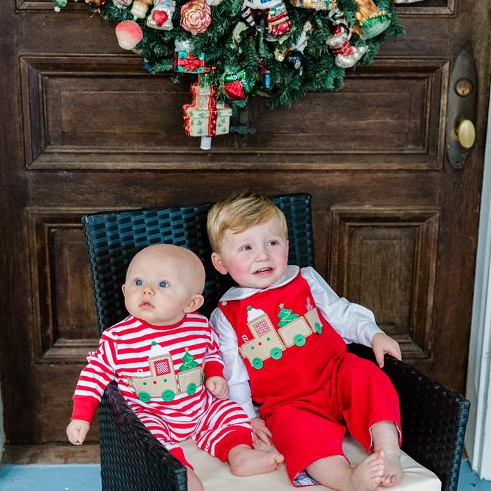 Gingerbread Train Collection - Knit Romper