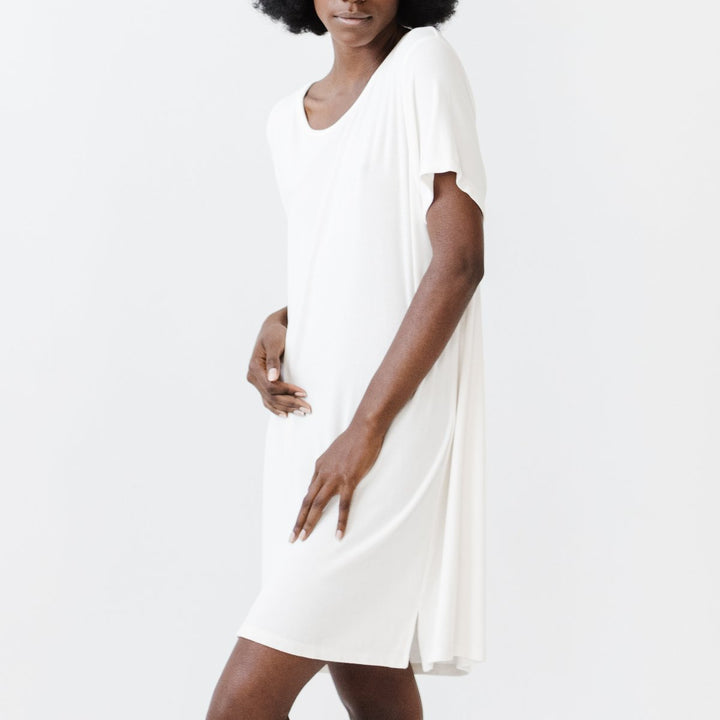 Rib-Knit Bamboo Boyfriend Sleep Dress