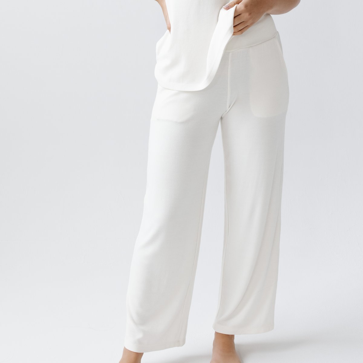 Rib-Knit Bamboo Lounge Pant