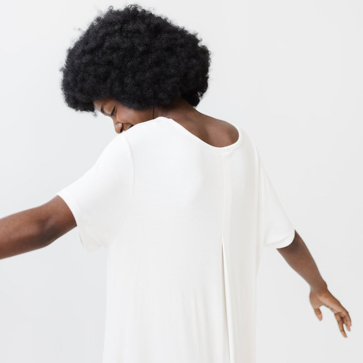 Rib-Knit Bamboo Boyfriend Sleep Dress