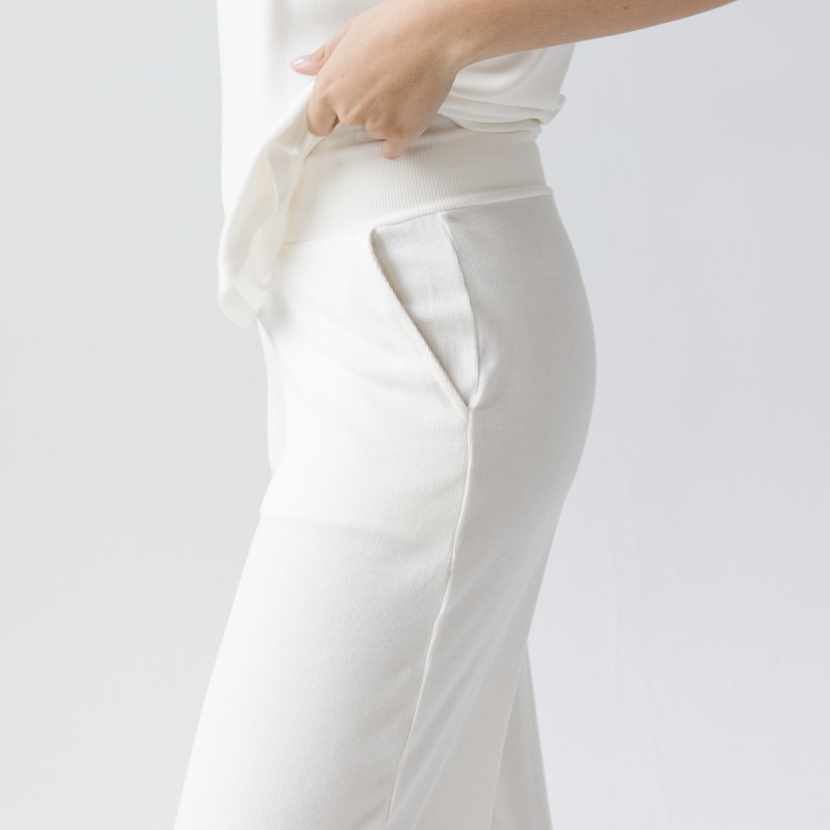 Rib-Knit Bamboo Lounge Pant