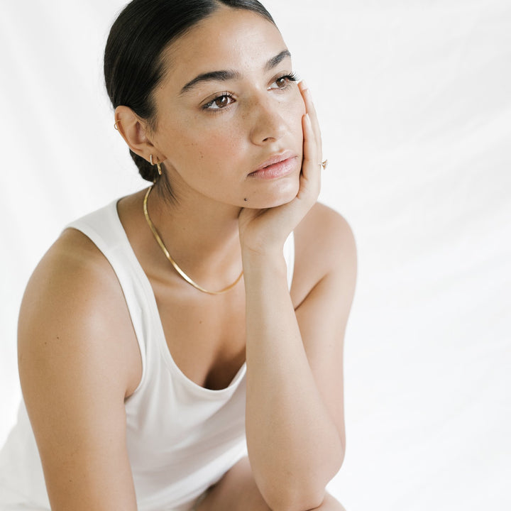 Stretch-Knit Bamboo Lounge Tank