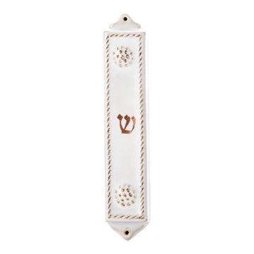 Berry & Thread Mezuzah - Whitewash