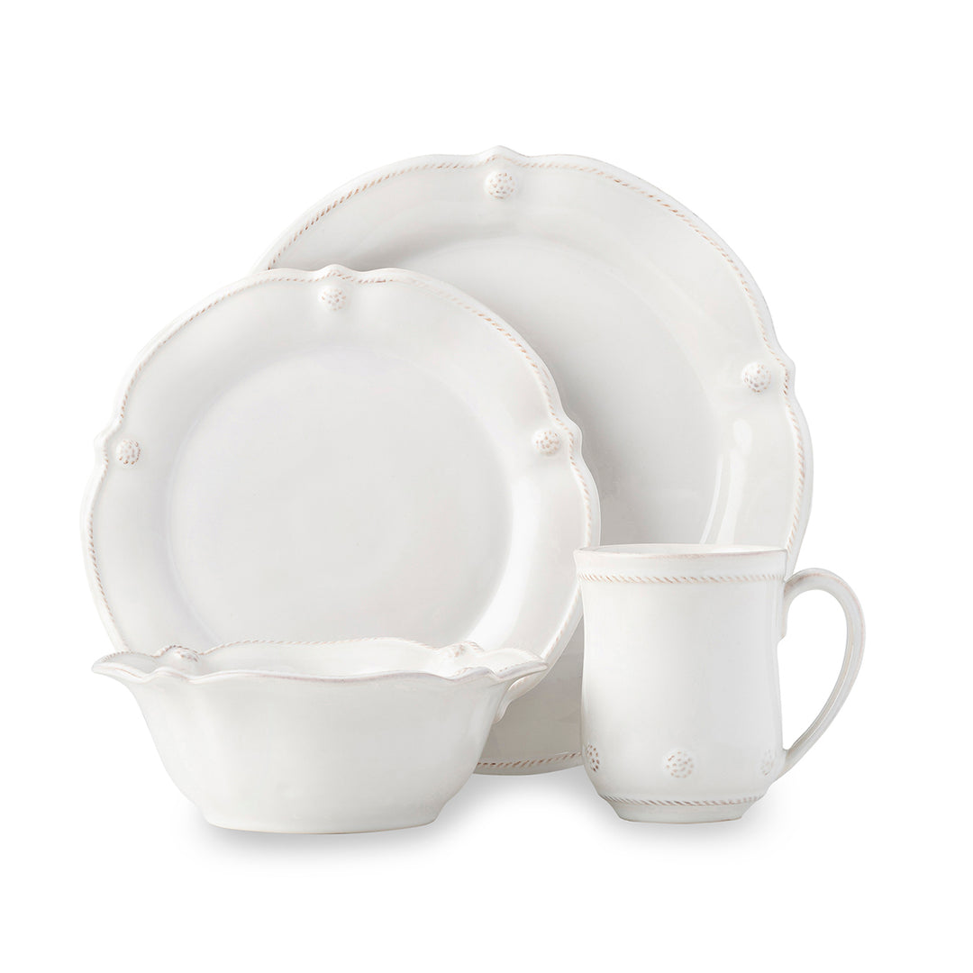 Berry & Thread Flared 4pc Place Setting - Whitewash