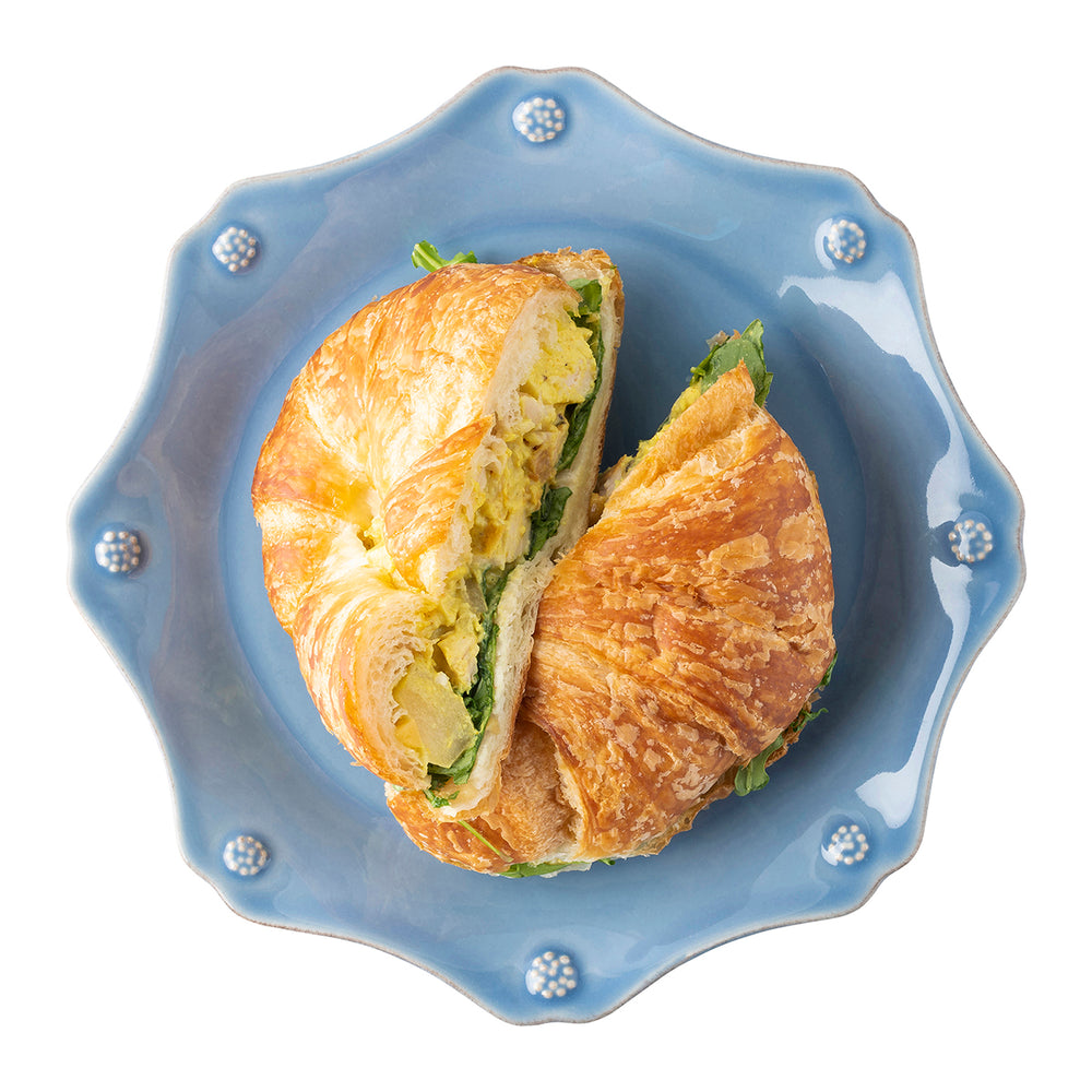Berry & Thread Scalloped Dessert/Salad Plate - Chambray