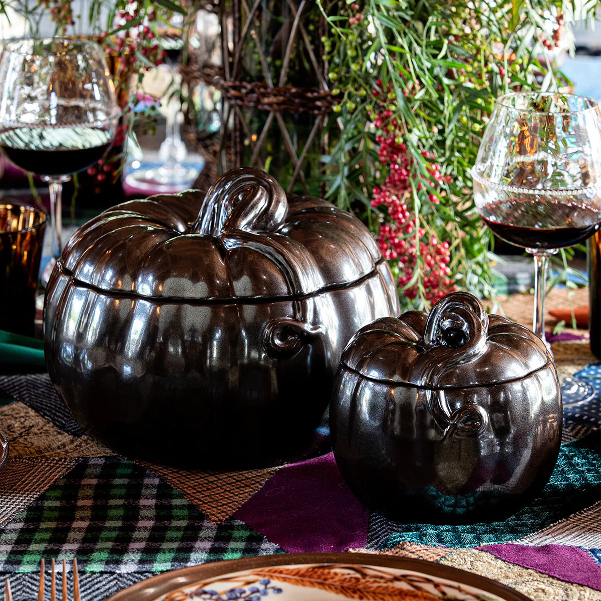 Large Pewter Pumpkin