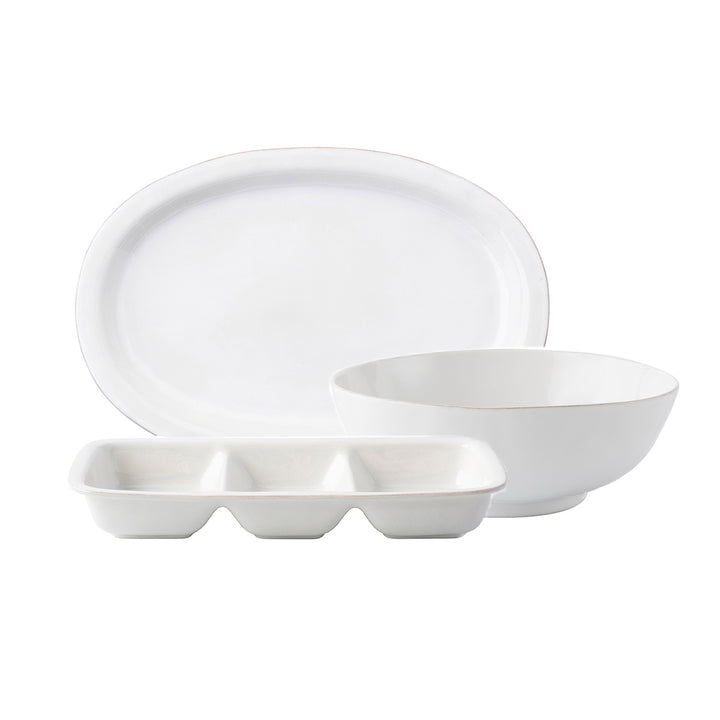 Puro Whitewash 3 pc. Essential Serving Set