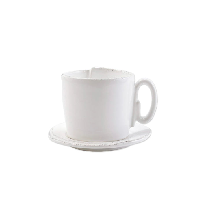 Lastra White Cup & Saucer