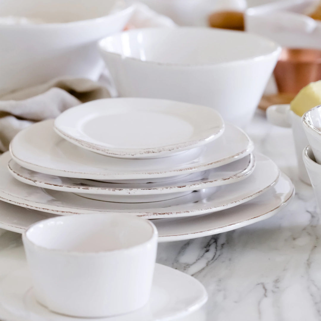 Lastra White American Dinner Plate