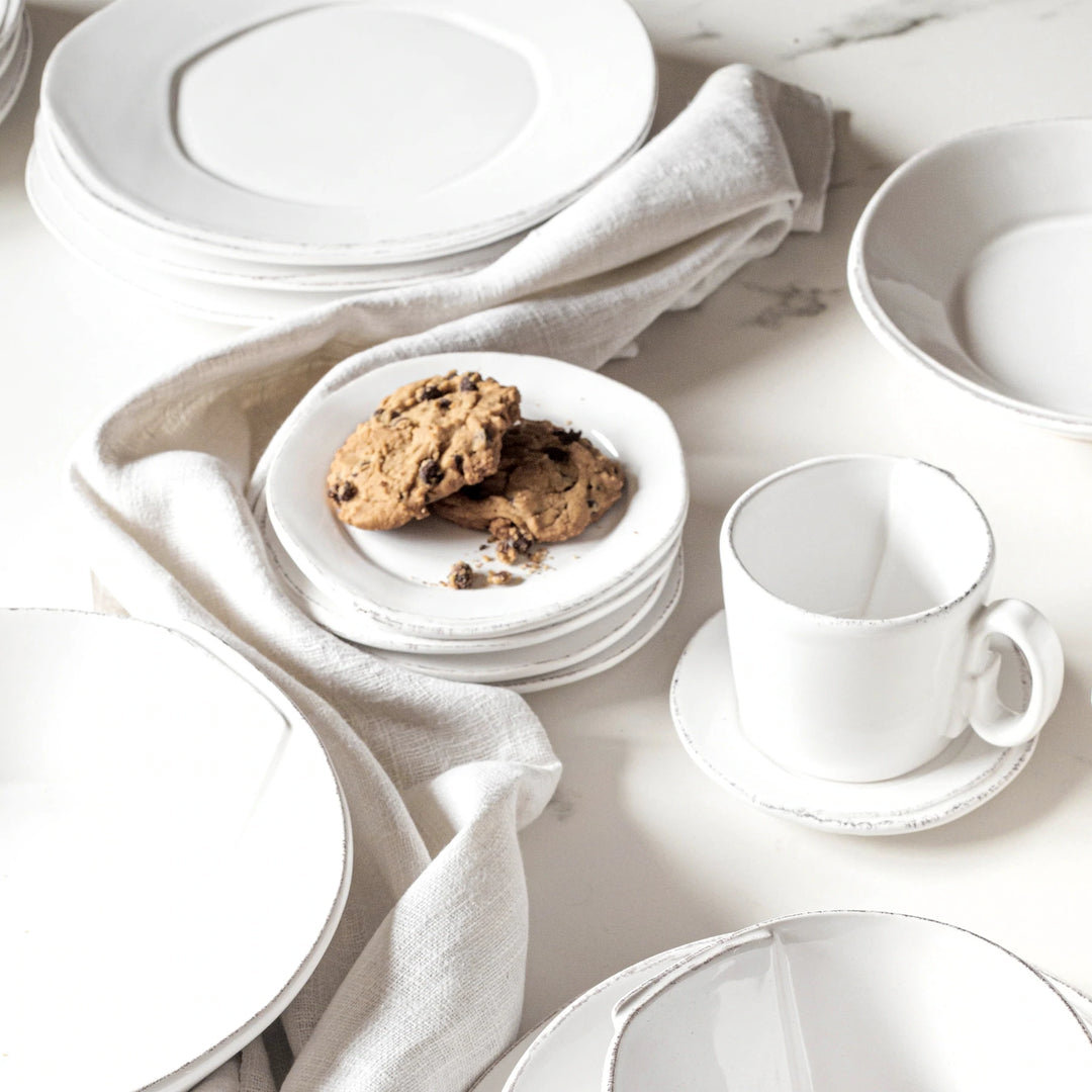 Lastra White American Dinner Plate