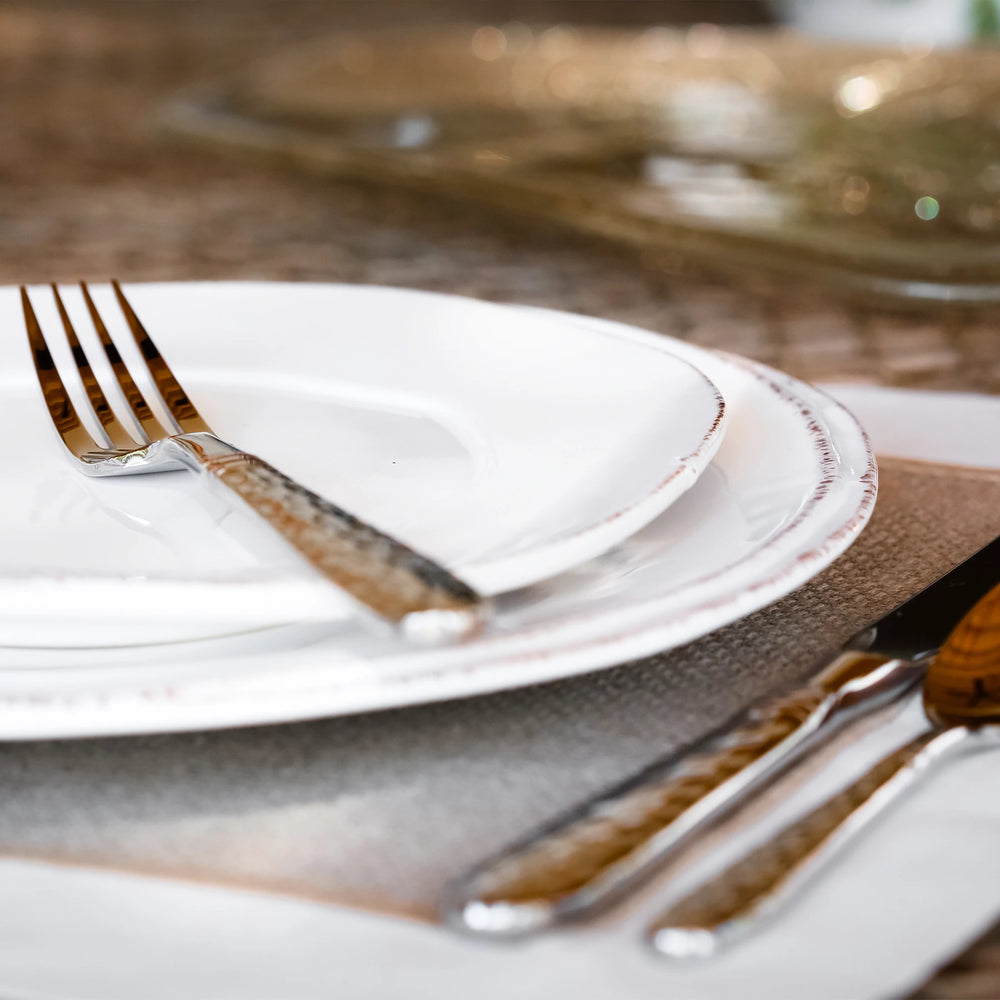 Lastra White Salad Plate