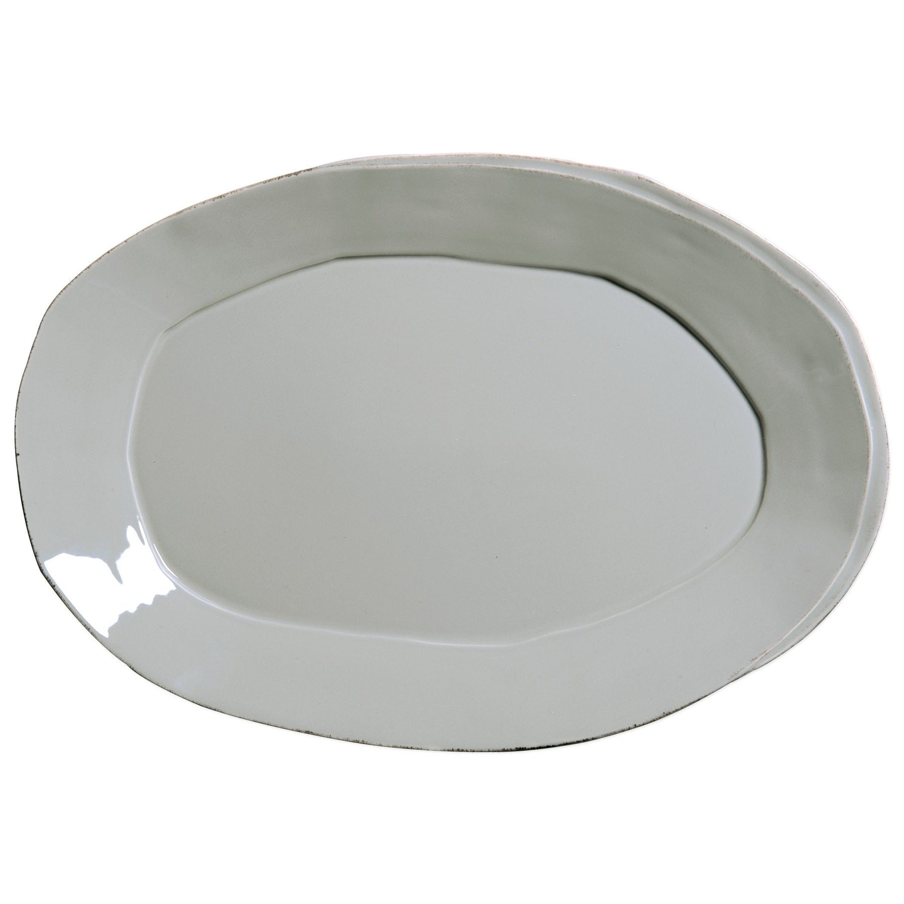 Lastra Grey Oval Platter