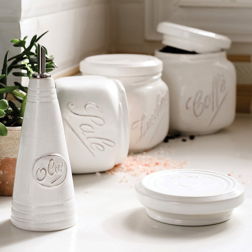 Lastra White Olive Oil Bottle