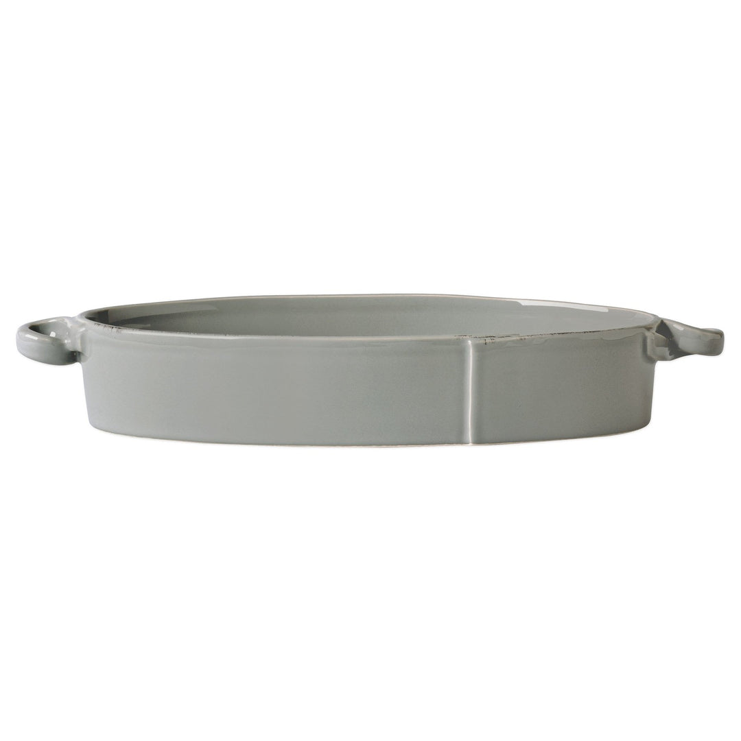 Lastra Grey Handled Oval Baker
