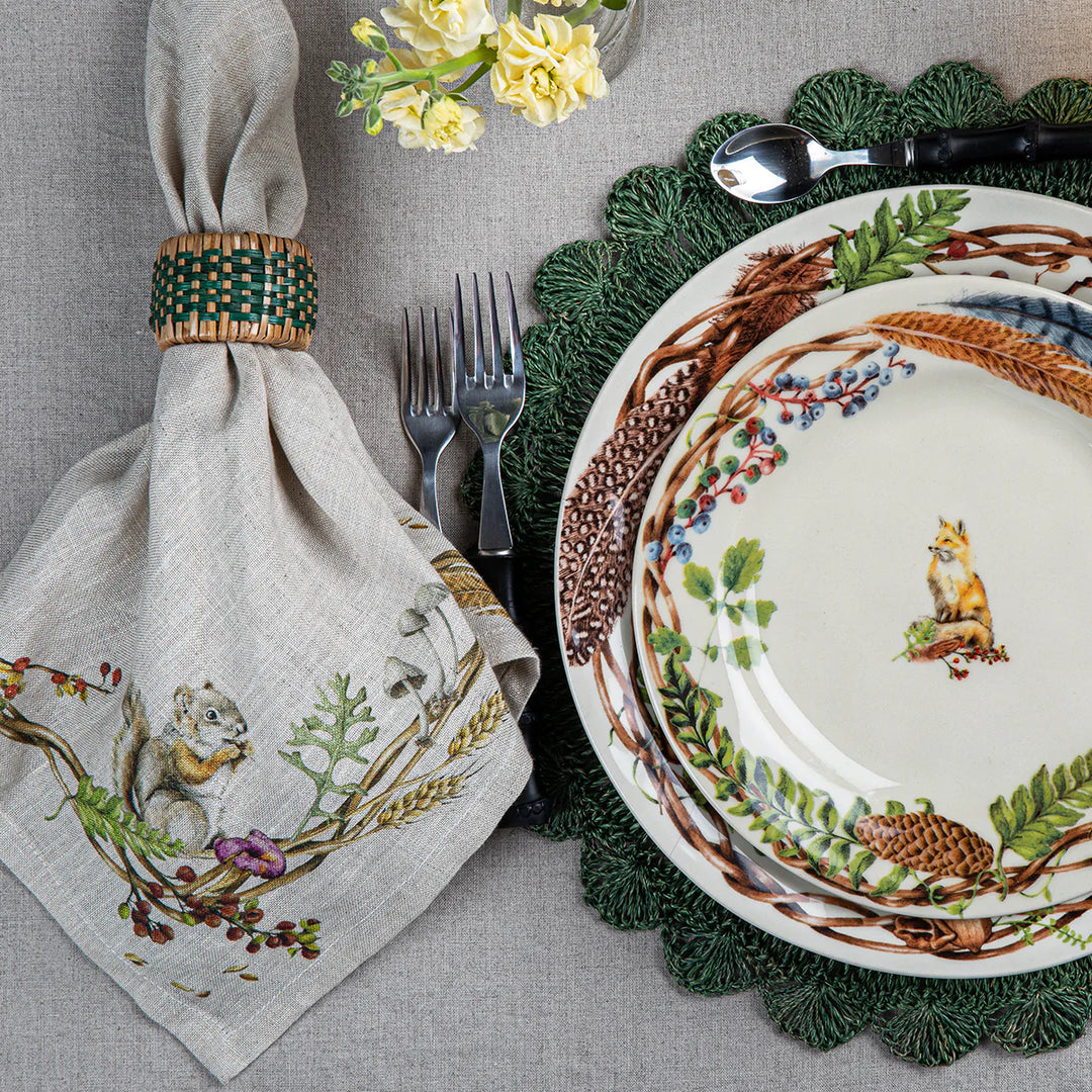 Forest Walk Napkin with Animals - Multi