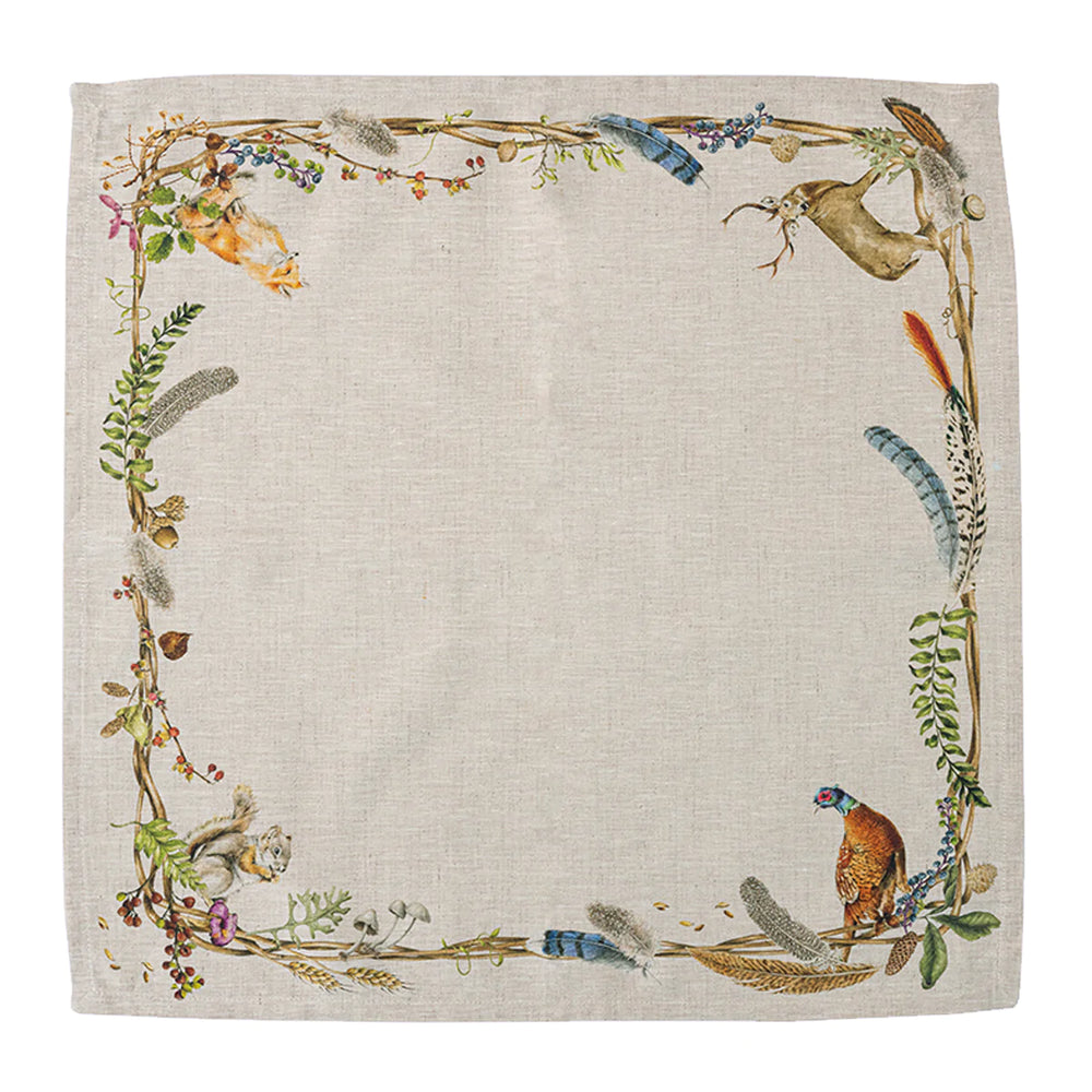 Forest Walk Napkin with Animals - Multi