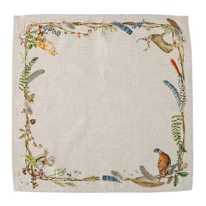 Forest Walk Napkin with Animals - Multi
