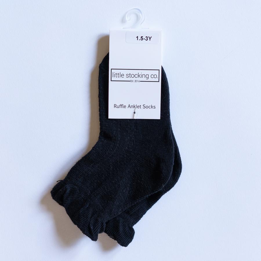 Black Anklet Socks