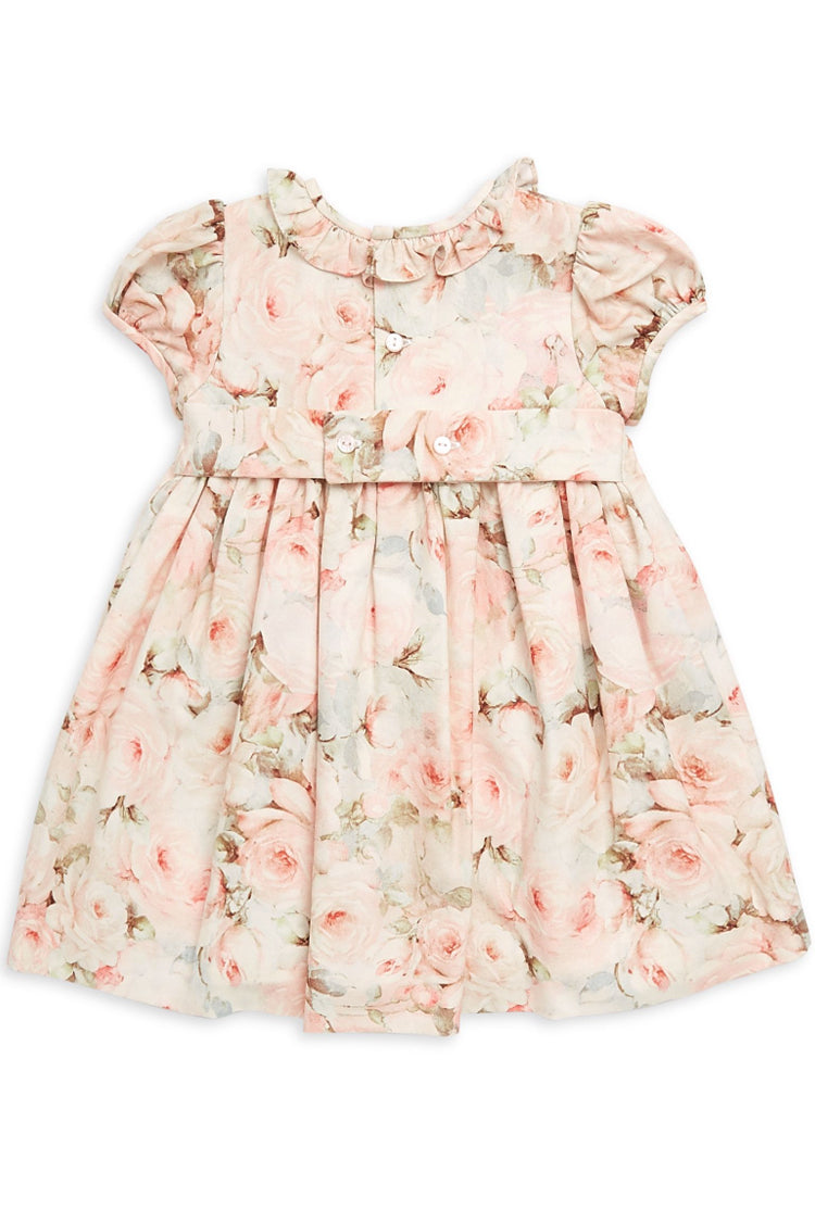 Floral Bow Dress with Lace