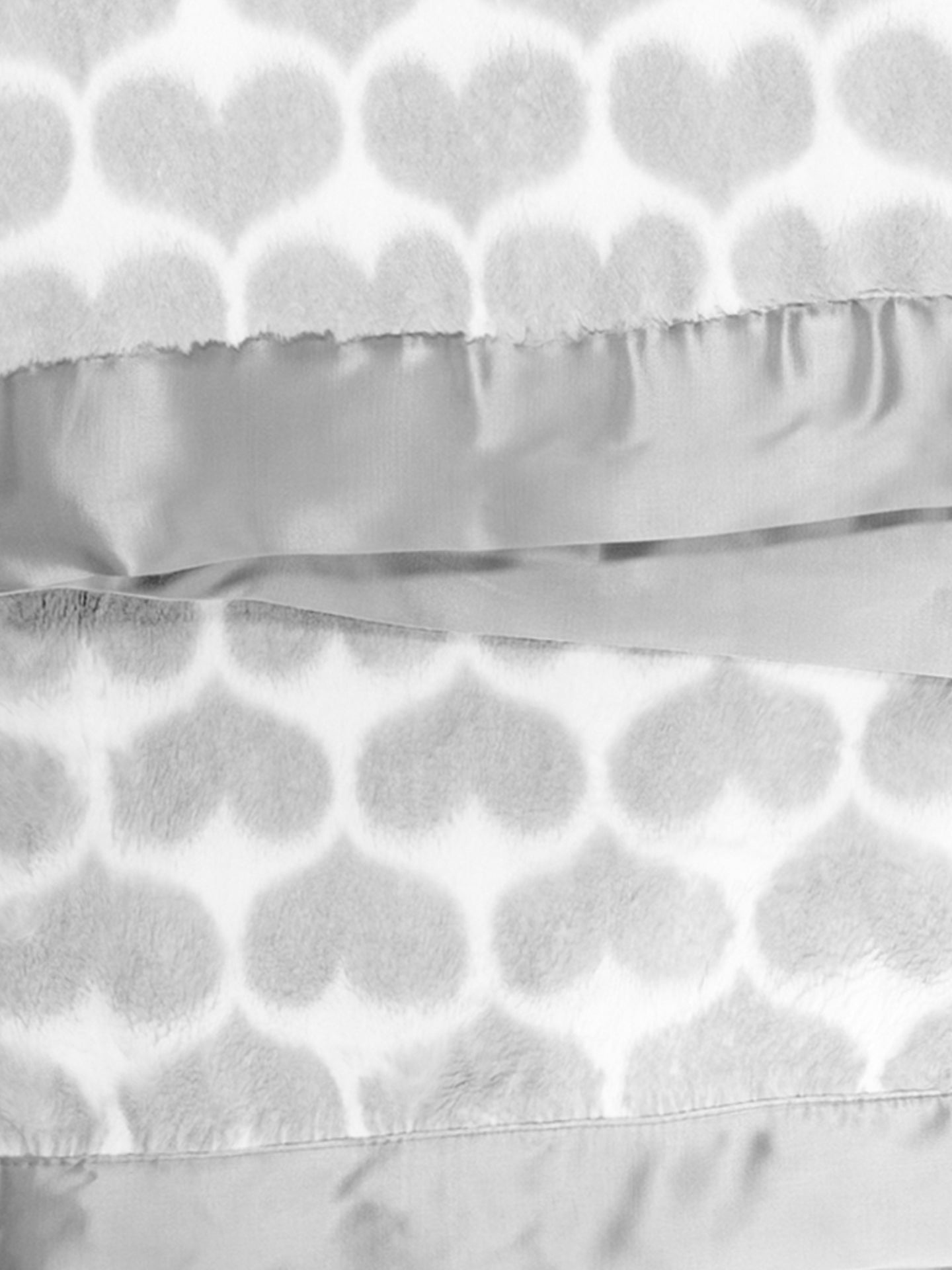 Silver Luxe™ Heart Army Baby Blanket