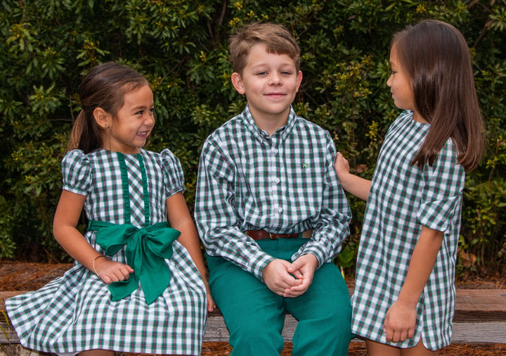 Evergreen Plaid Button Down Shirt