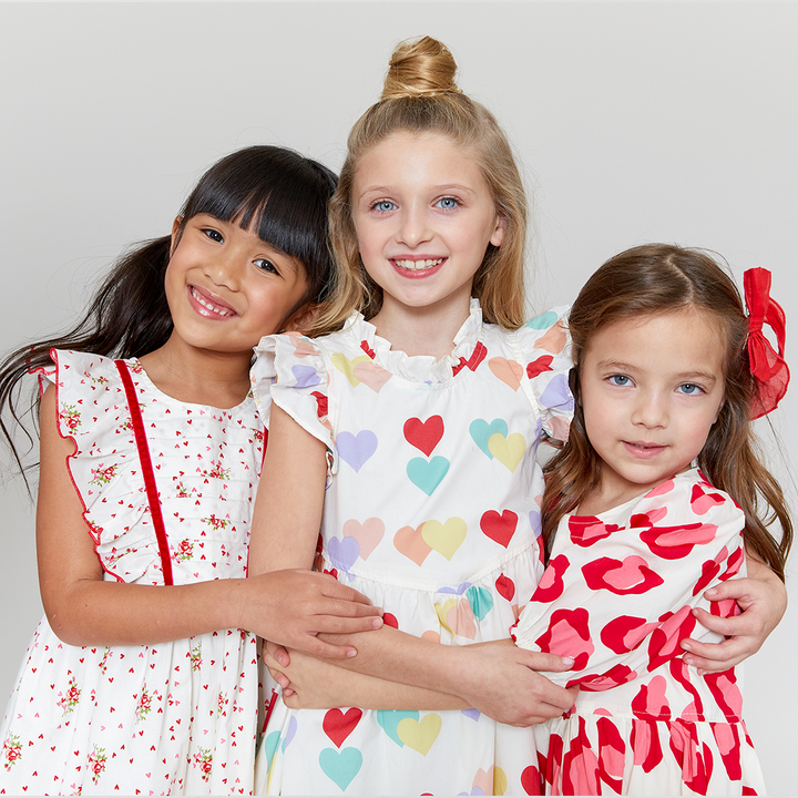 Pink & Red Leopard Evelyn Dress