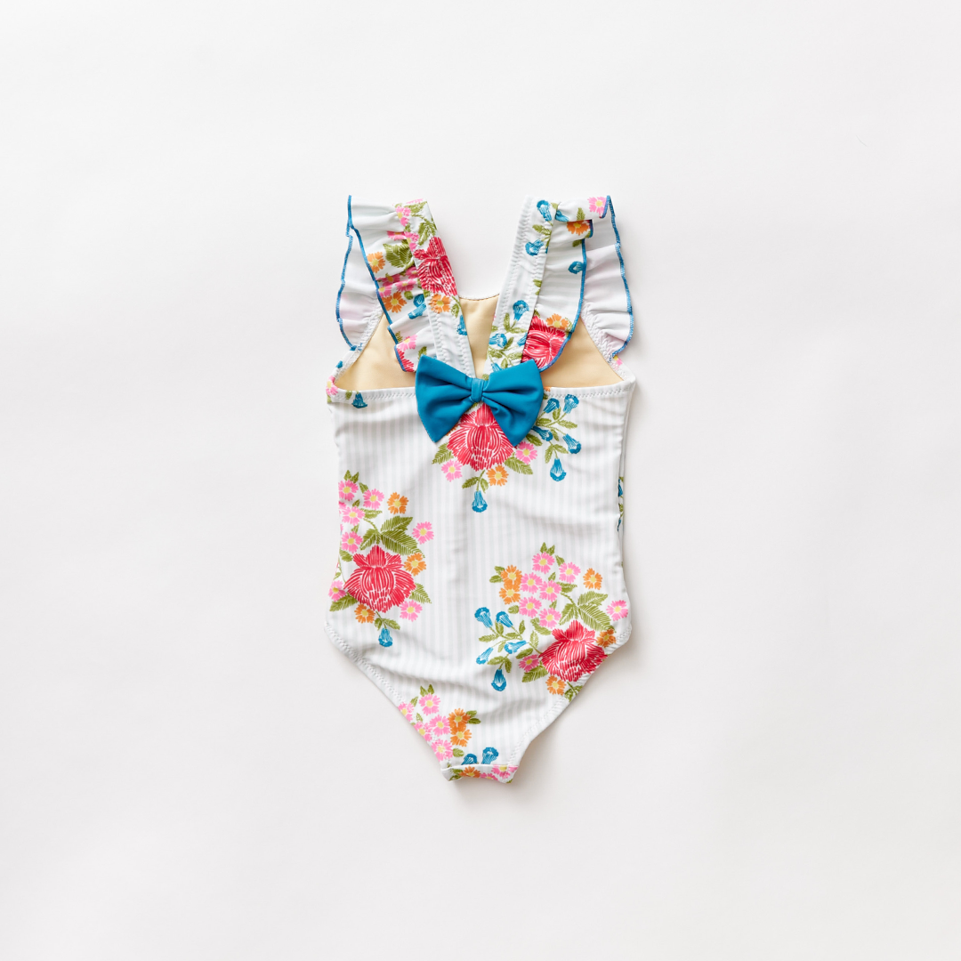 Floral Embroidery Liv Bow Suit