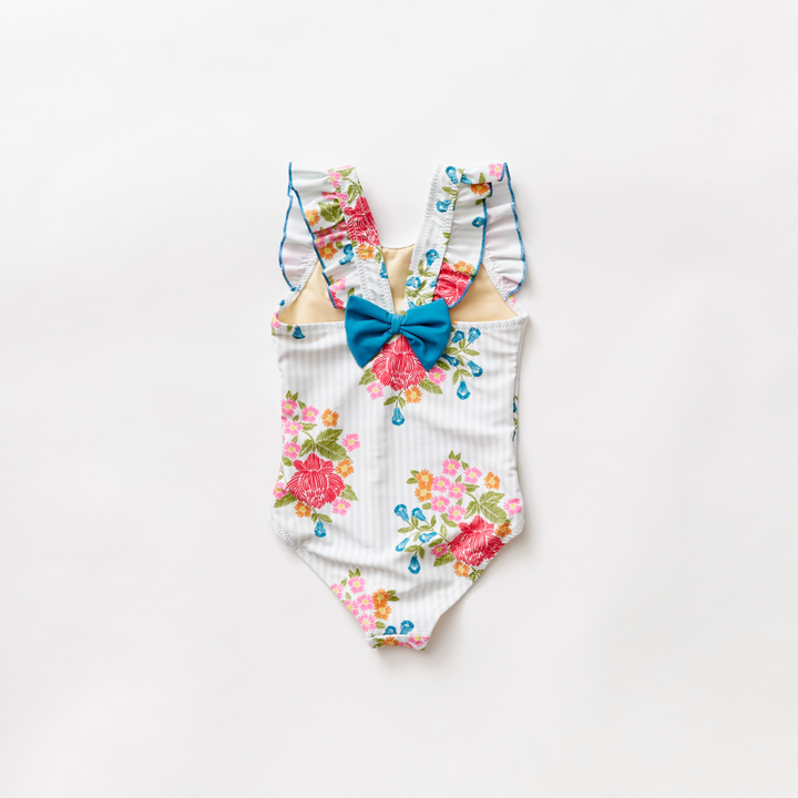 Floral Embroidery Liv Bow Suit