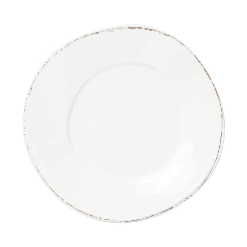 Melamine Lastra White Three-Piece Place Setting