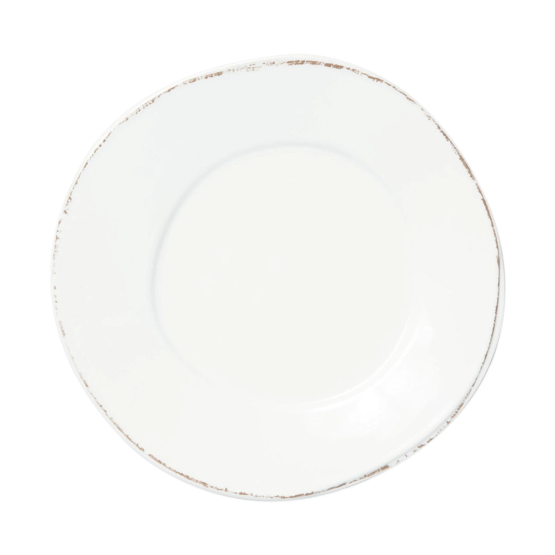 Melamine Lastra White Three-Piece Place Setting