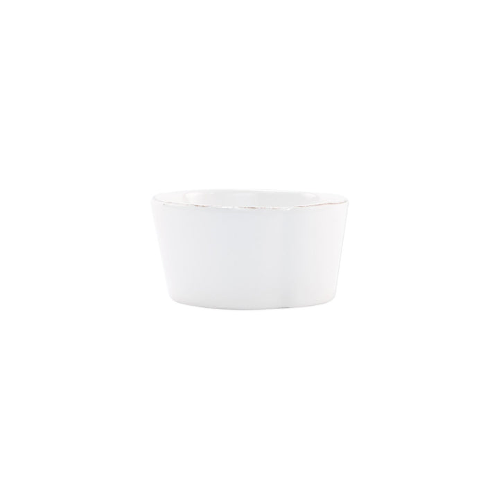 Melamine Lastra White Condiment Bowl