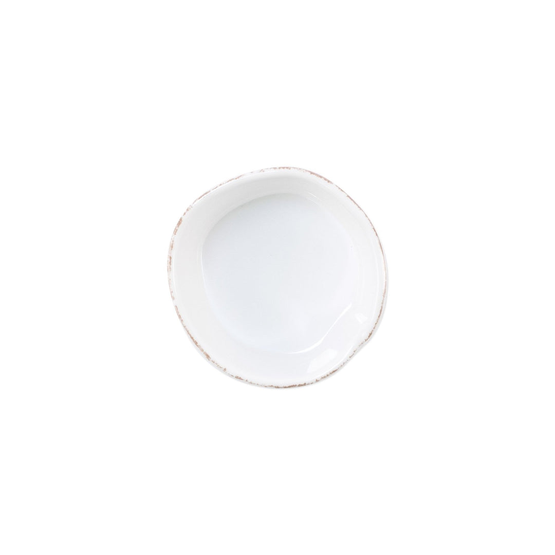 Melamine Lastra White Condiment Bowl