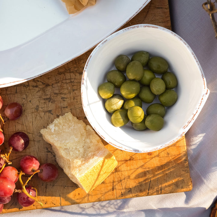 Melamine Lastra White Condiment Bowl