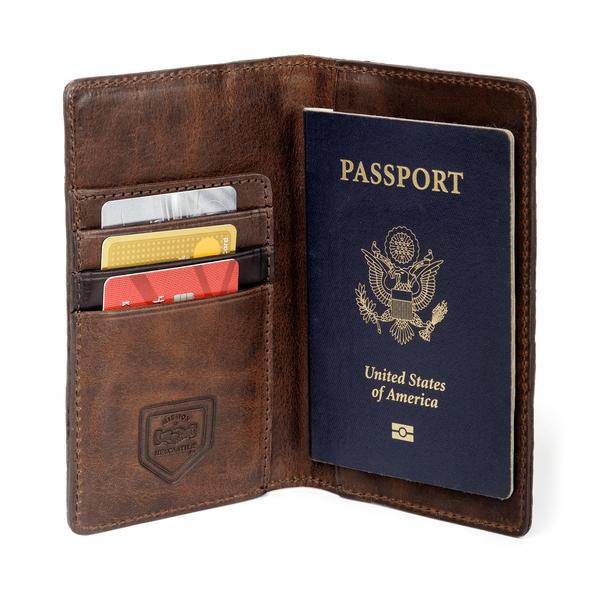 Theodore Leather Passport Wallet