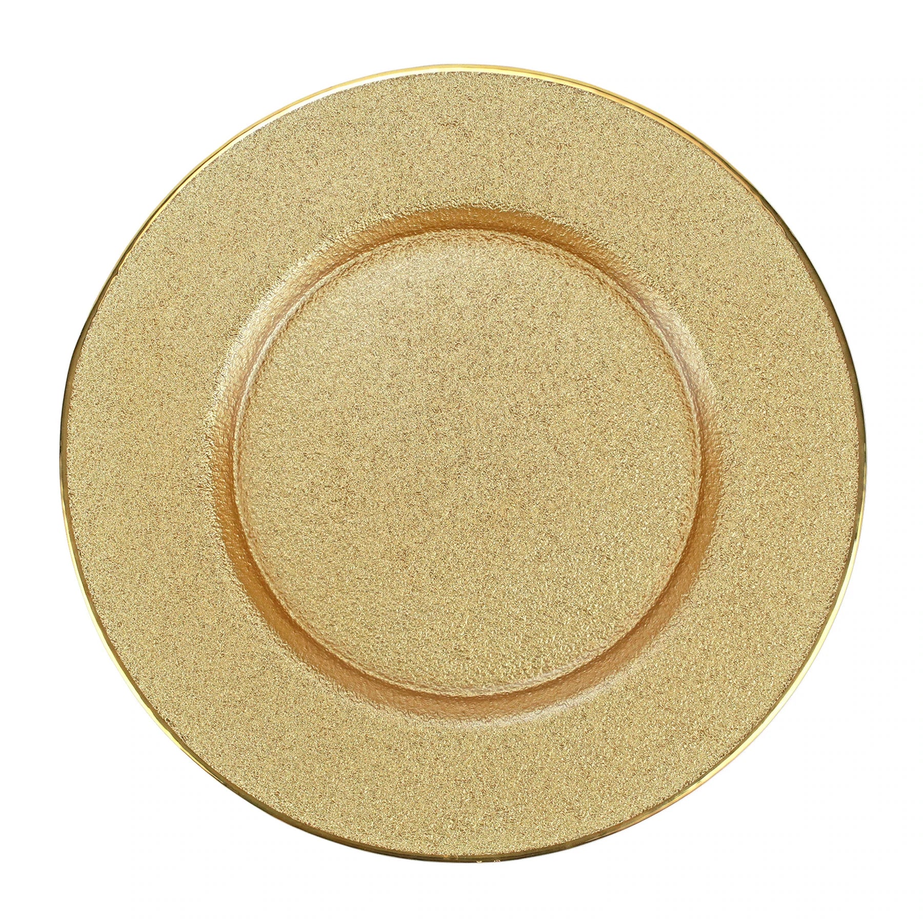 Metallic Glass Gold Service Plate/Charger