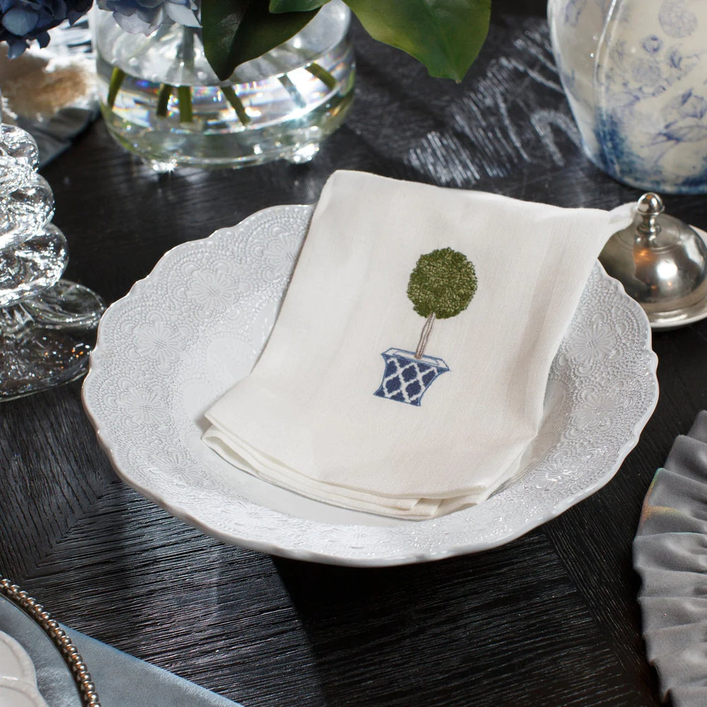 Merletto White Serving Bowl