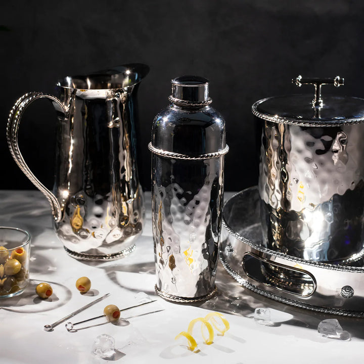 Graham Lidded Ice Bucket w/ Tongs
