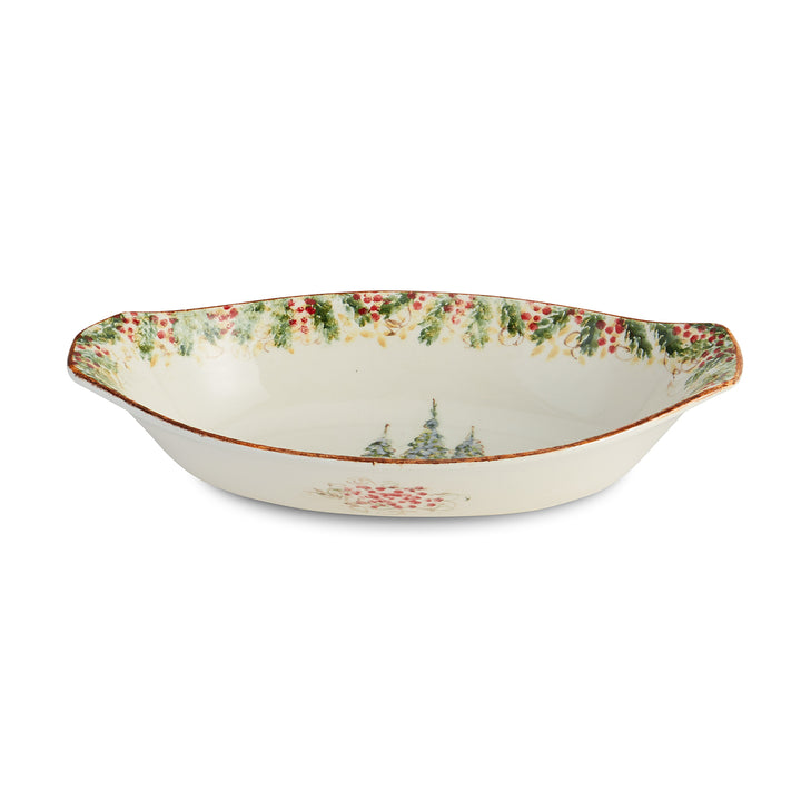 Natale Oval Serving Bowl